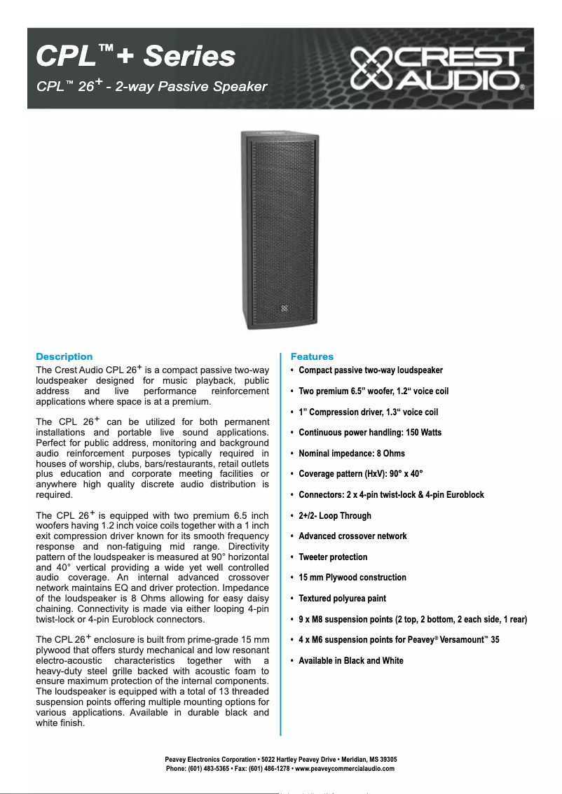 First page image of the manual for CPL 26+