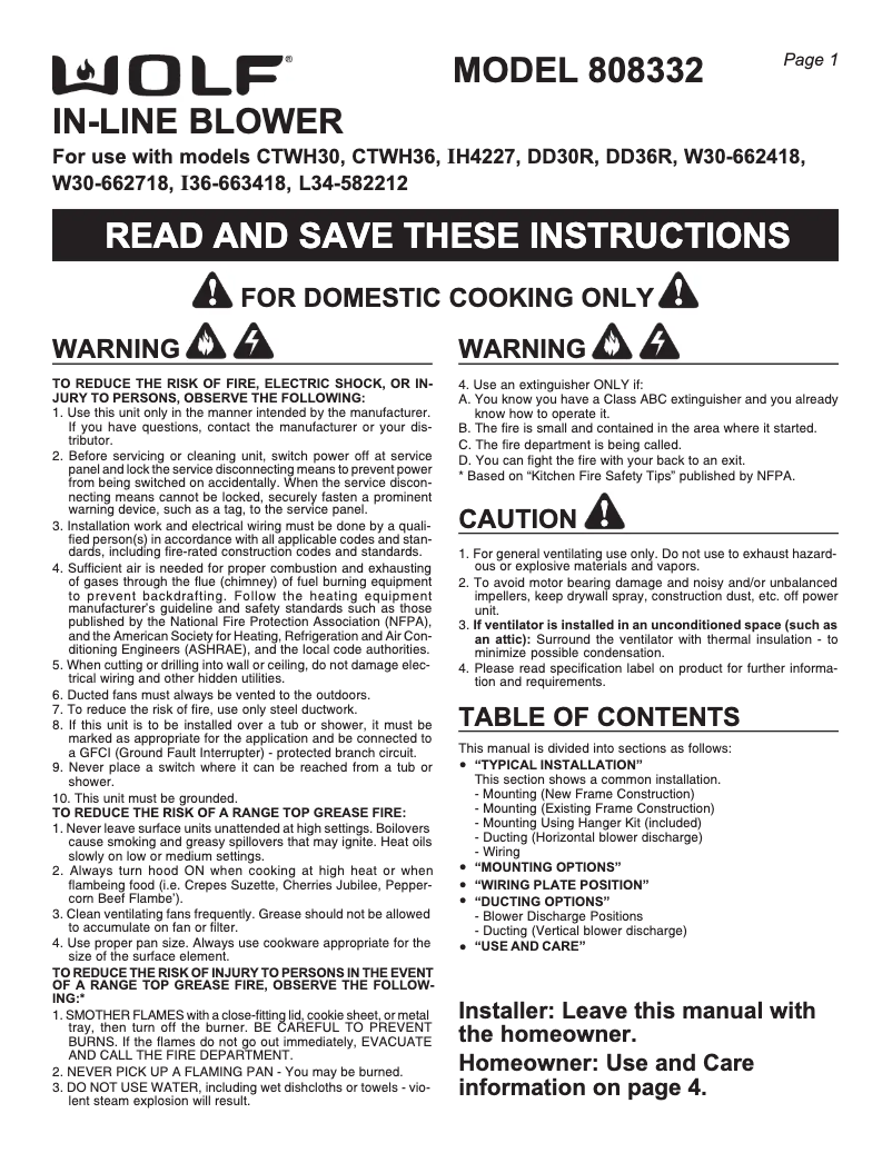 Image de la première page du manuel de l'appareil 808332