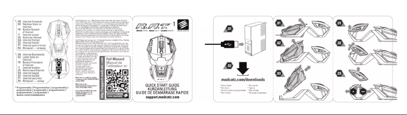 Page 1 of the manual User Manual Mad Catz R.A.T. 1