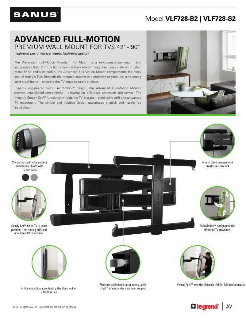 First page image of the manual for VLF728-B2