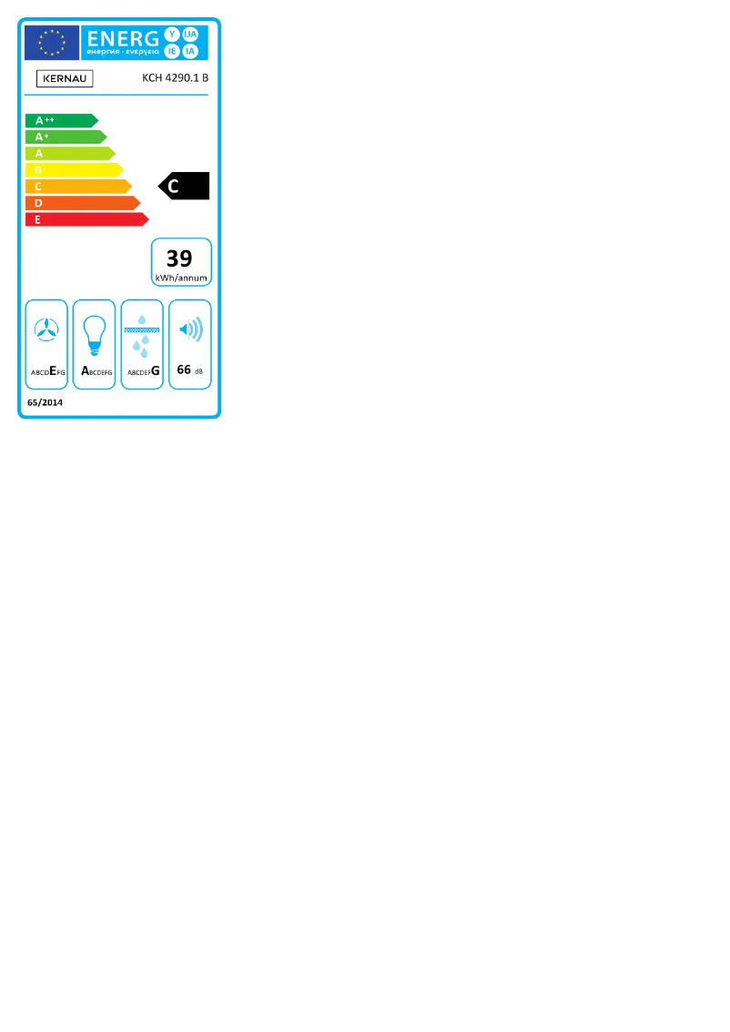 First page image of the manual for KCH 4290. 1B