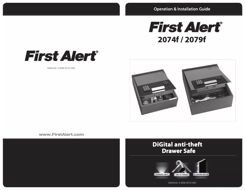 Page 1 of the manual User Manual First Alert 2079F