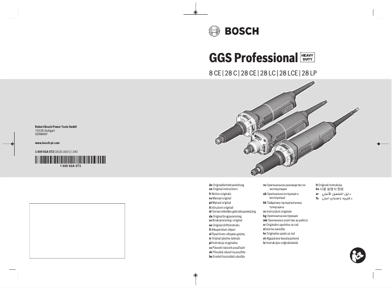 Page 1 of the manual User Manual Bosch GGS 8 CE Professional