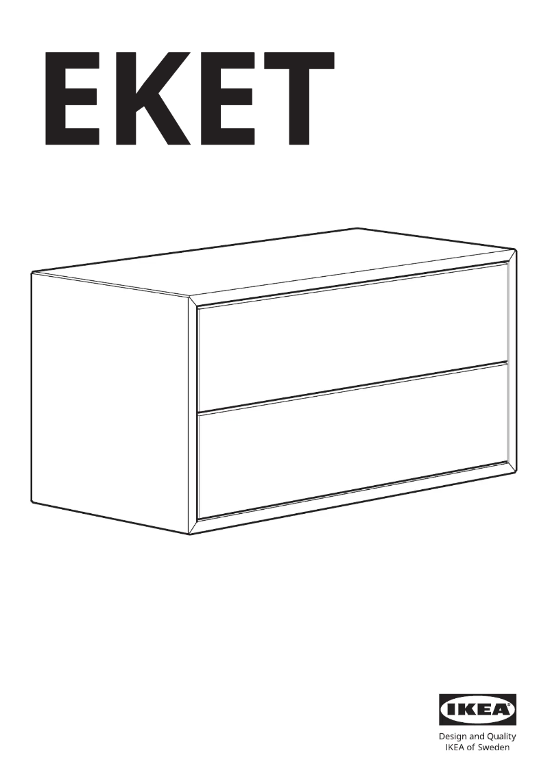 Page 1 of the manual User Manual Ikea EKET 803.449.23