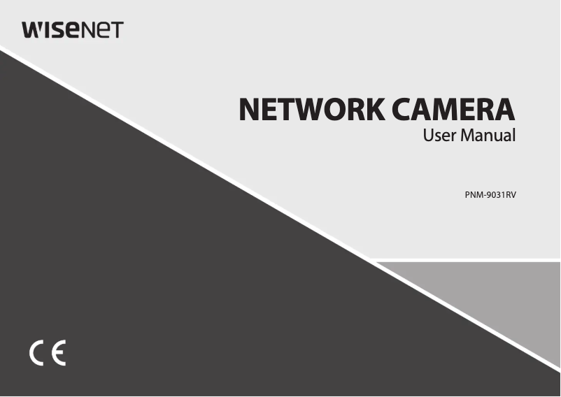 Page 1 of the manual User Manual Hanwha PNM-9031RV
