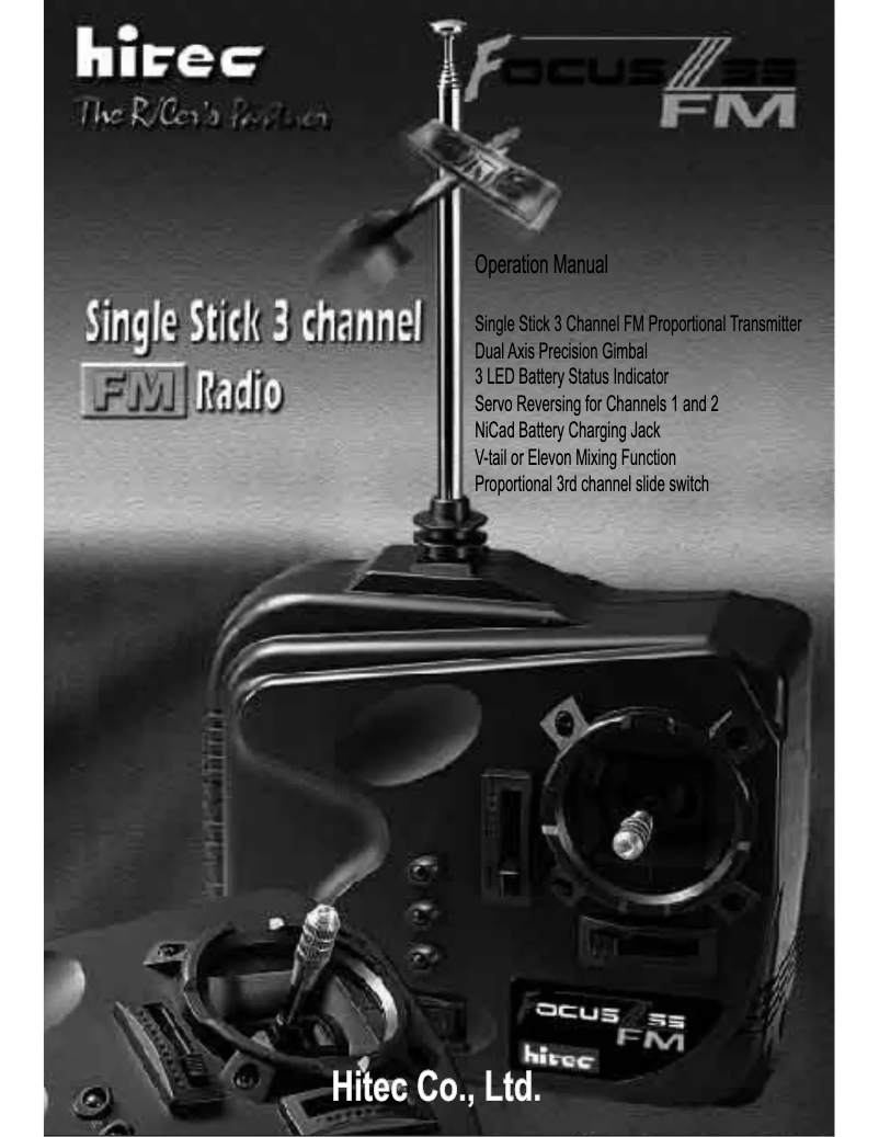Page 1 of the manual User Manual Hitec Focus 3S FM