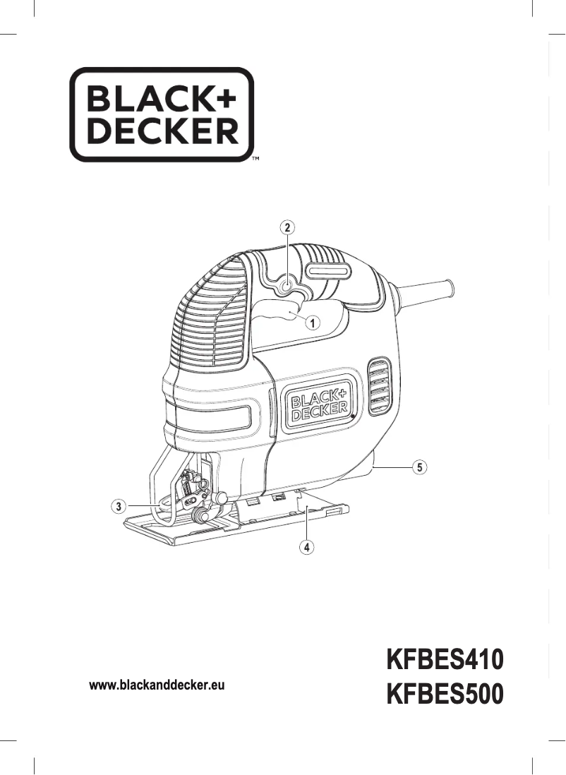 First page image of the manual for KFBES410