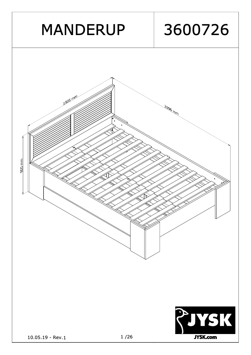 First page image of the manual for Manderup