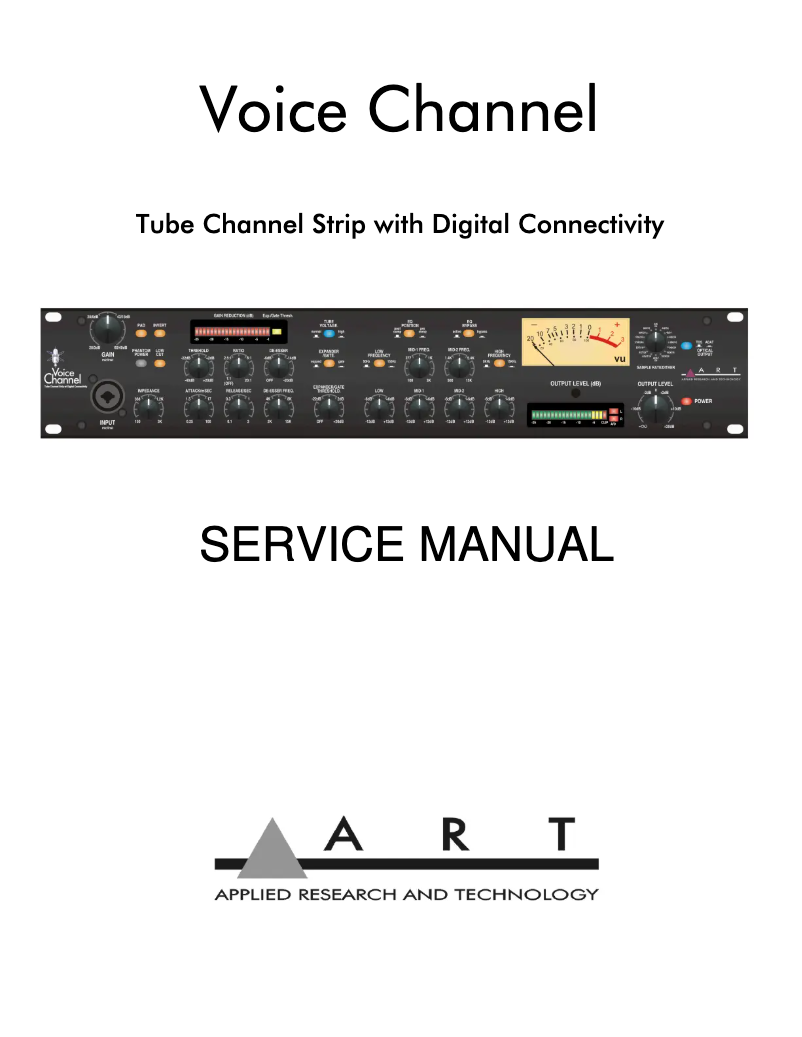 Page 1 of the manual User Manual ART Voice Channel