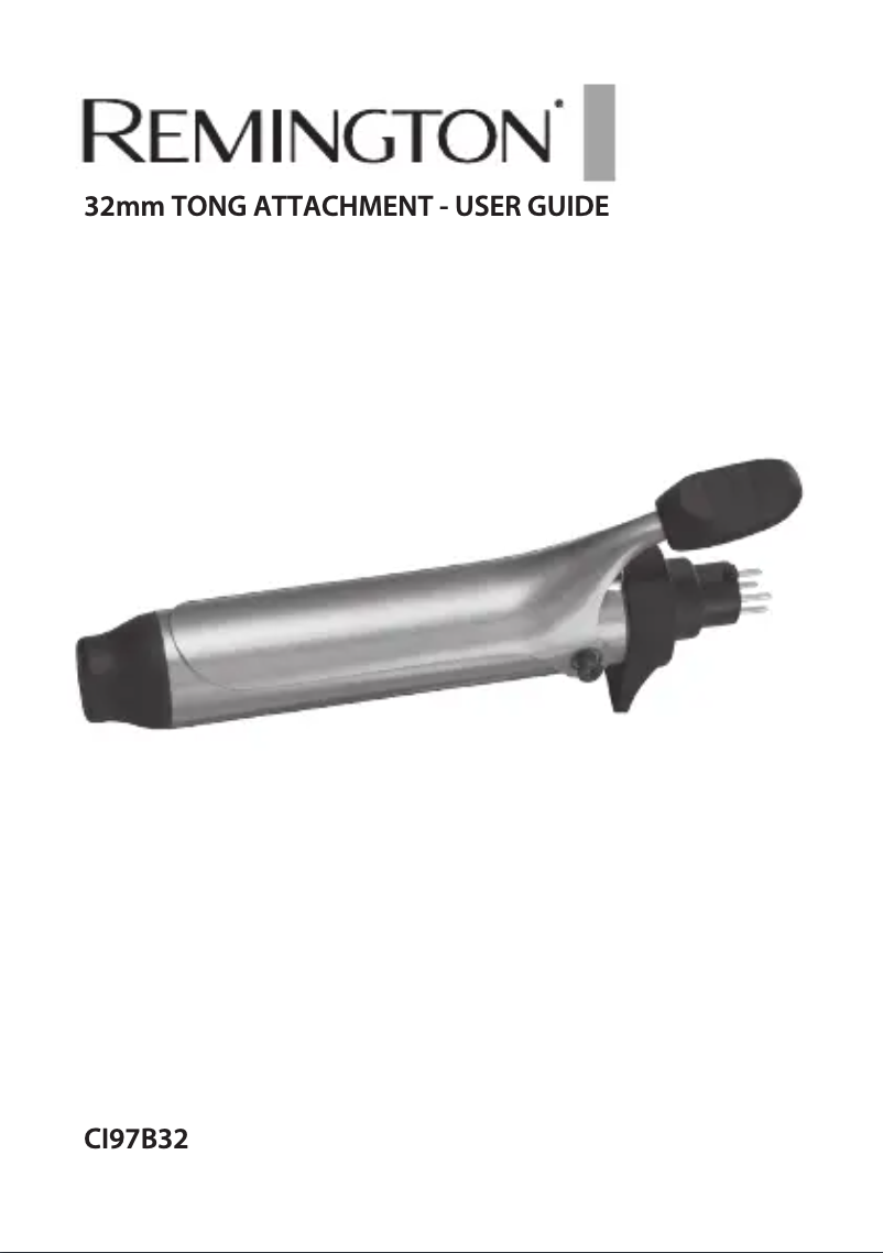 Page 1 of the manual User Manual Remington CI97B32