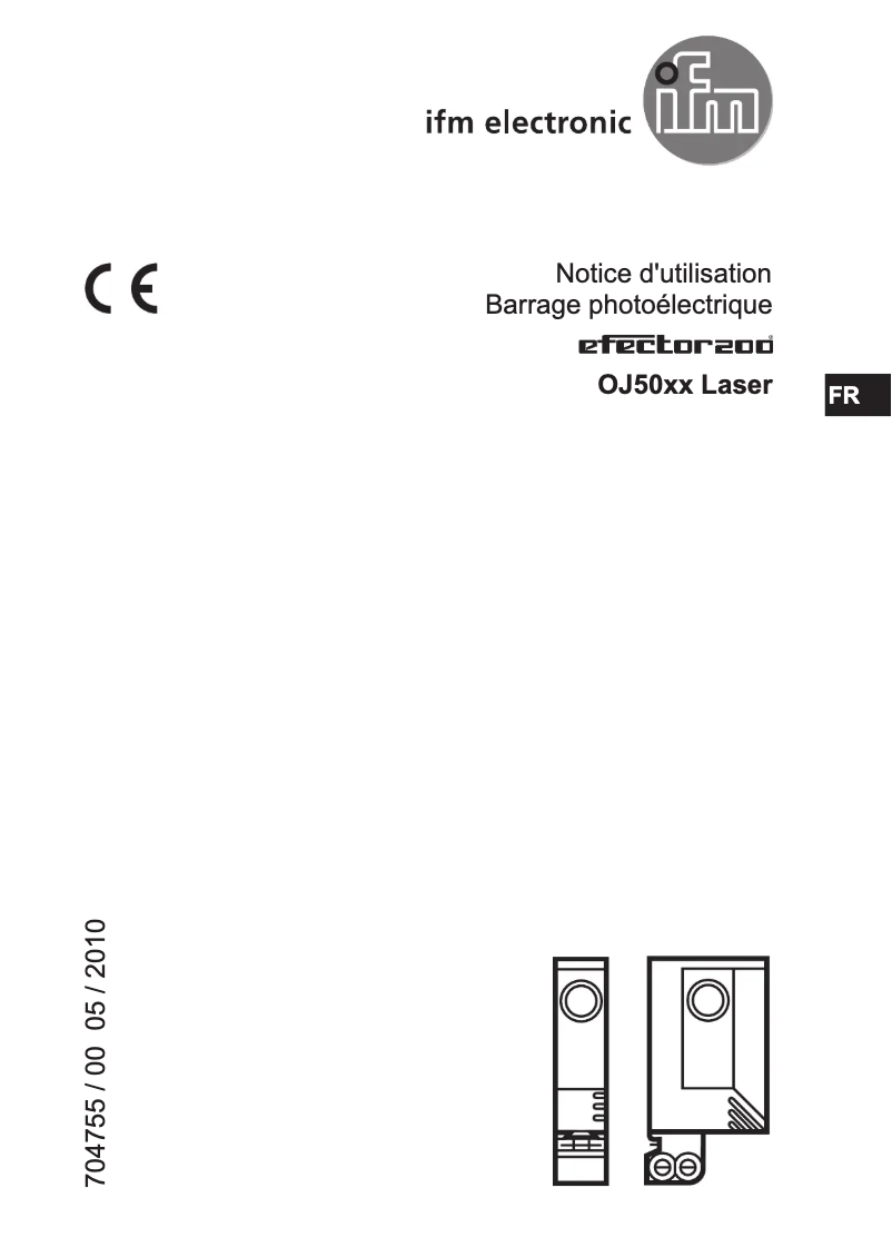 Page 1 of the manual User Manual IFM OJ5041