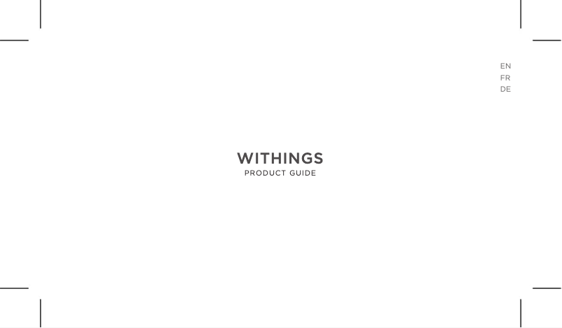 First page image of the manual for ScanWatch 2