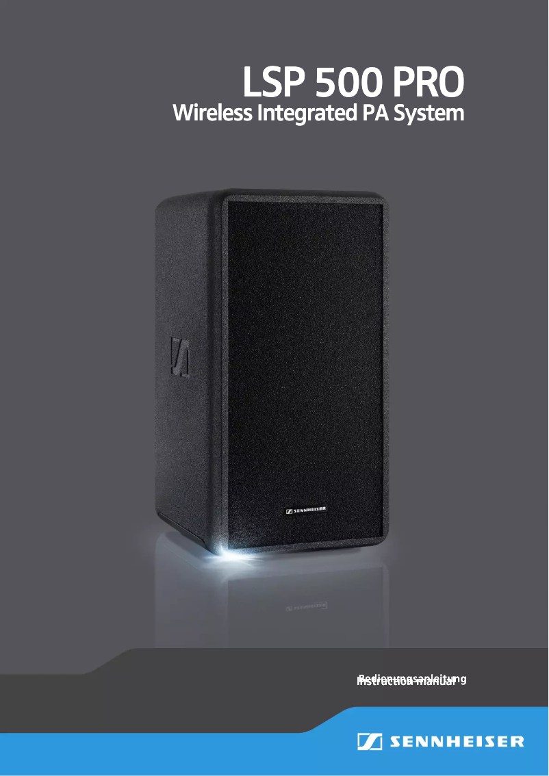 First page image of the manual for LSP 500 PRO