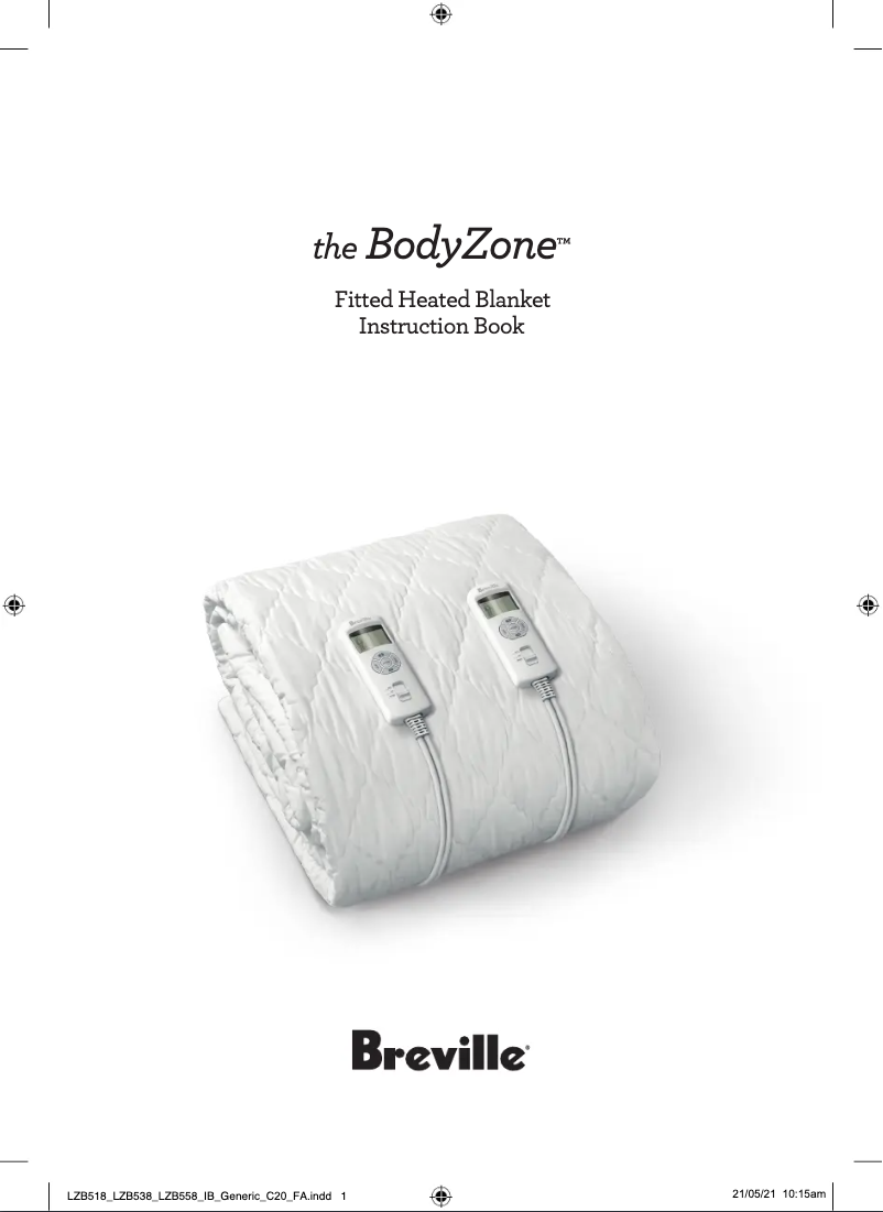 First page image of the manual for the BodyZone LZB538