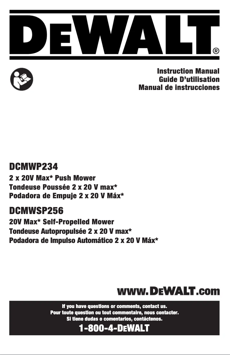 First page image of the manual for DCMWSP256