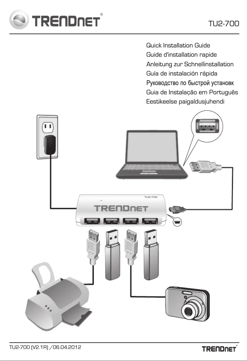 Page 1 of the manual User Manual TRENDnet TU2-700
