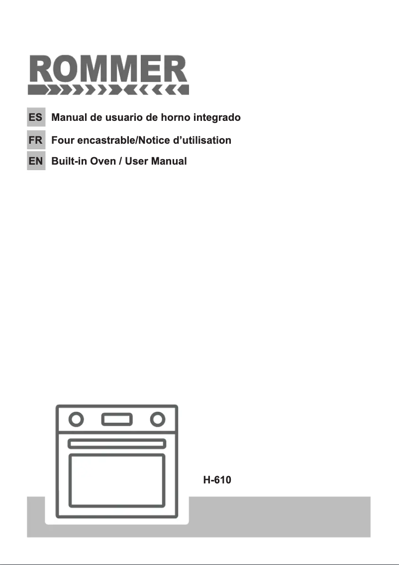 Page 1 of the manual User Manual Rommer H 610