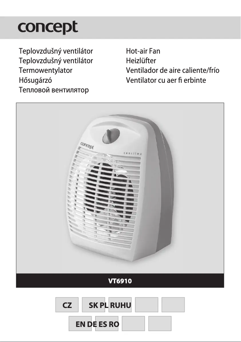 Page 1 of the manual User Manual Concept VT-6910