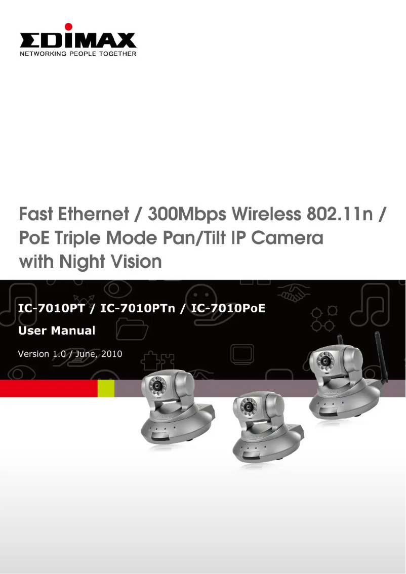 Page 1 of the manual User Manual Edimax IC-7000PTn