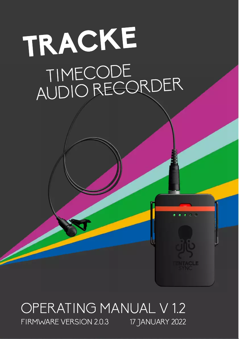 First page image of the manual for Track E