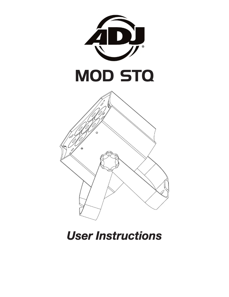 First page image of the manual for MOD STQ