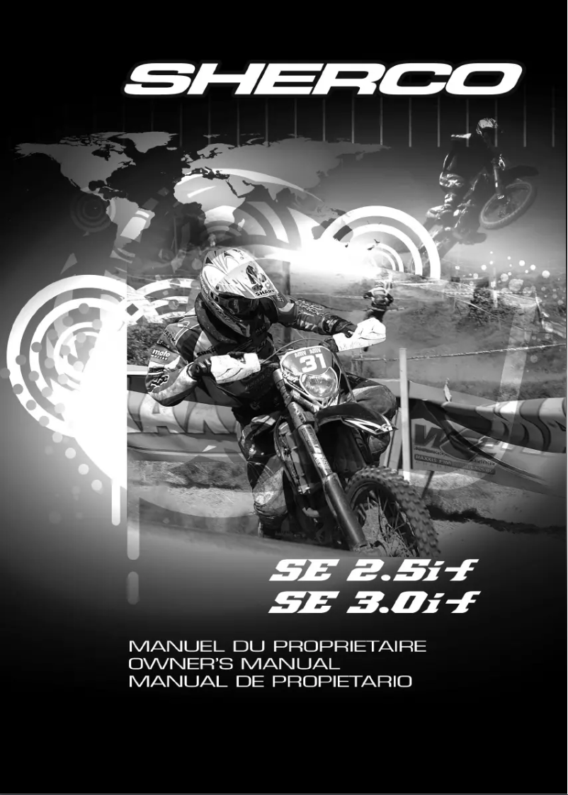 Page 1 of the manual User Manual Sherco SE2.5i-F (2009)