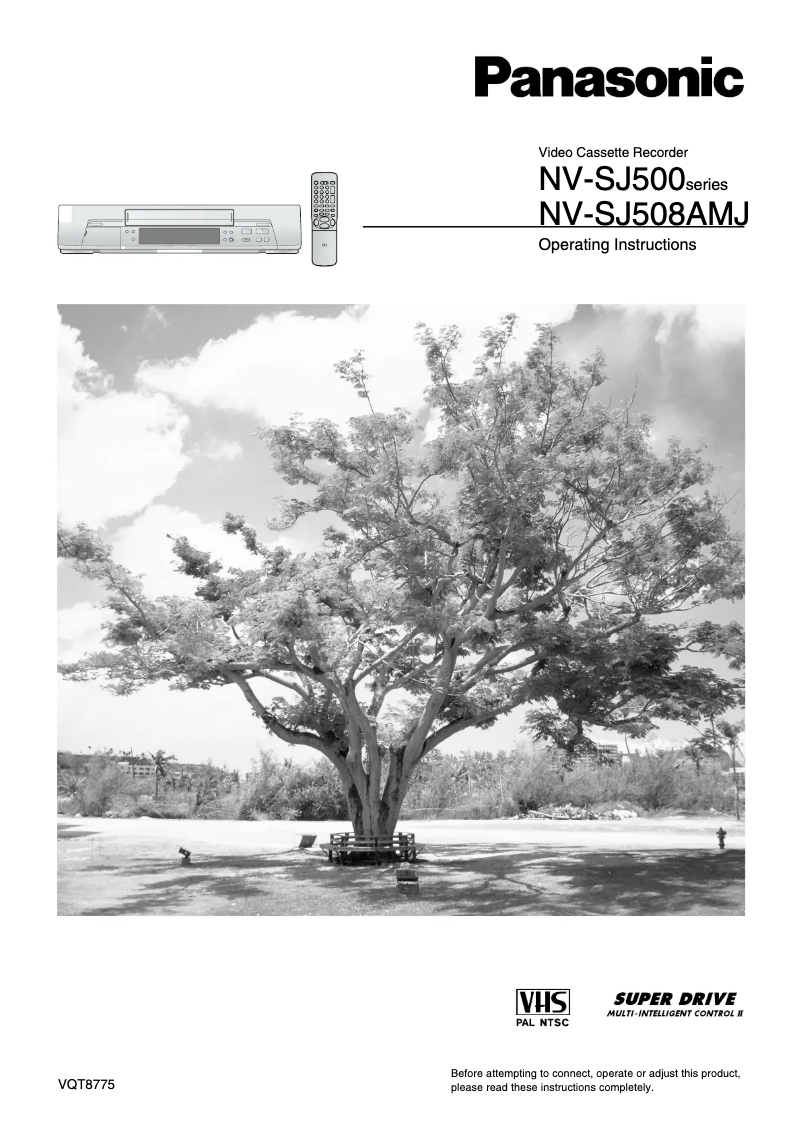 First page image of the manual for NV-SJ500AM