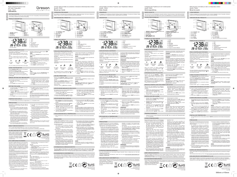Page 1 of the manual User Manual Oregon Scientific TW223