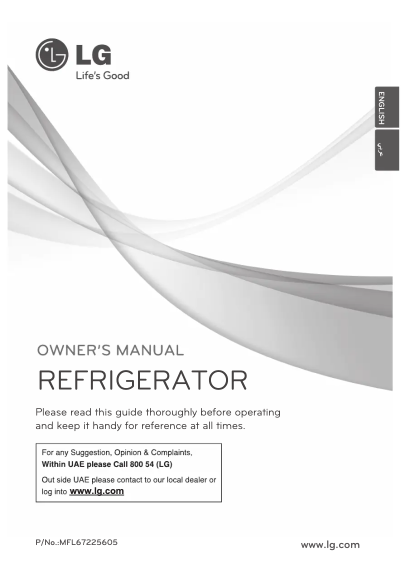 First page image of the manual for GR-051SNS