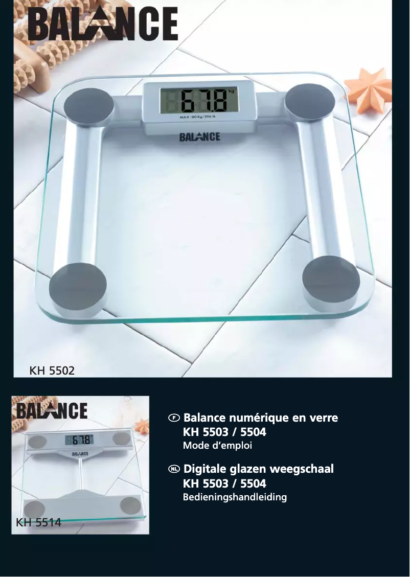 Page 1 de la notice Manuel utilisateur Balance KH 5514