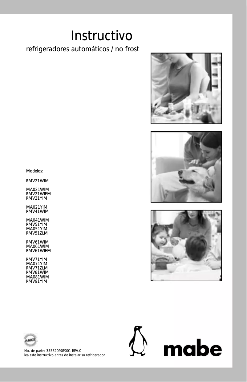 First page image of the manual for MA061WIM
