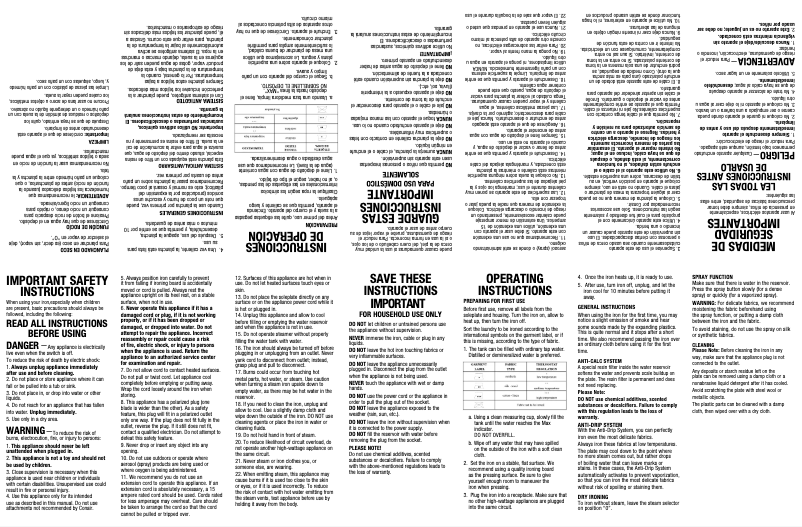 First page image of the manual for ExtremeSteam Pro GI300