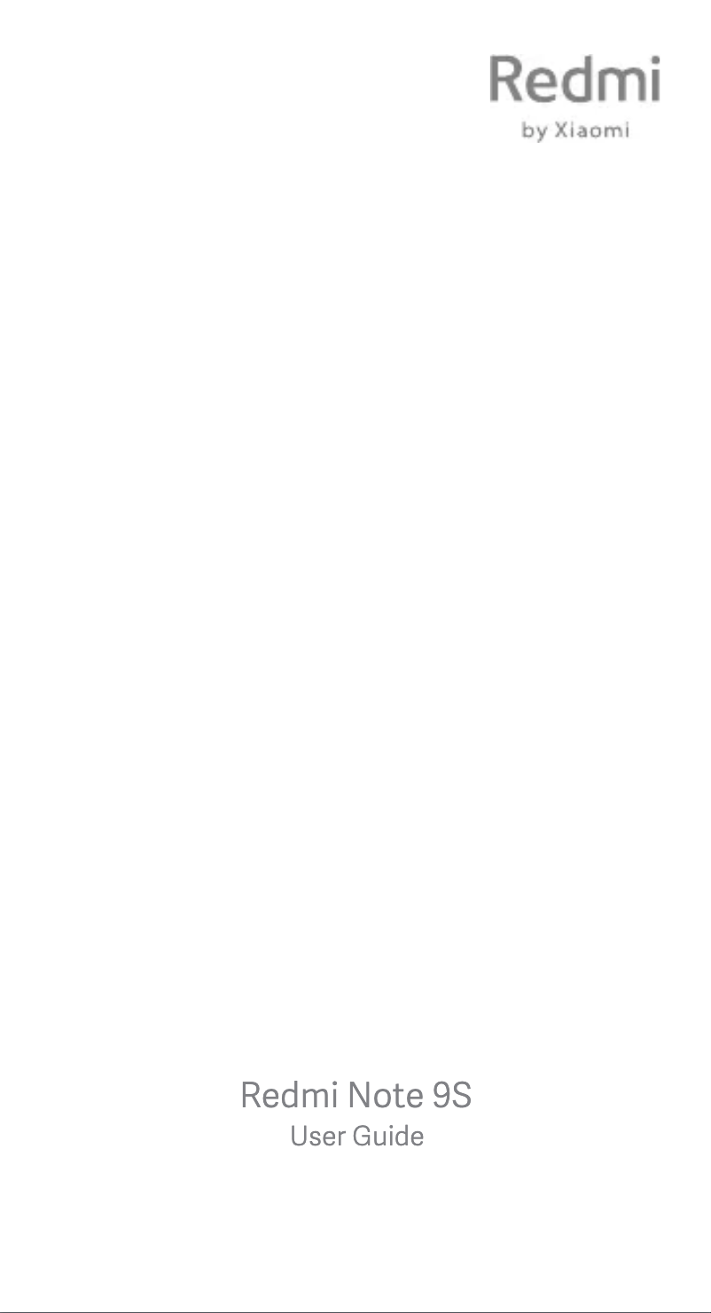 First page image of the manual for Redmi Note 9S