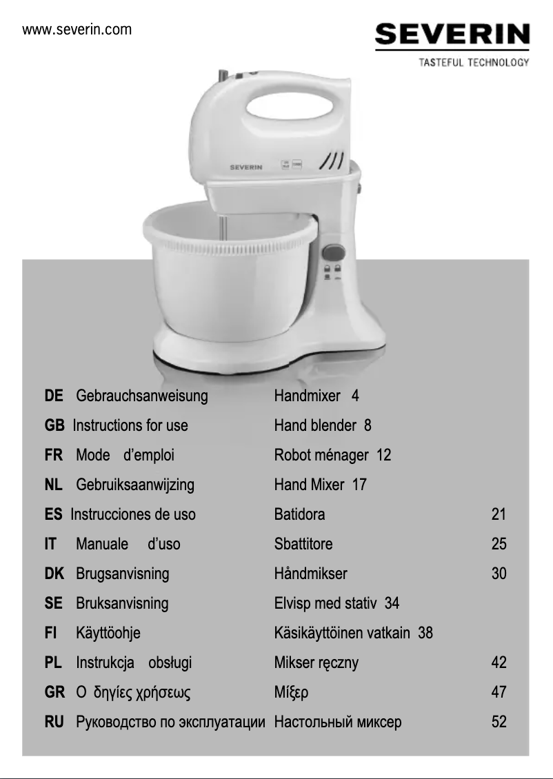 First page image of the manual for HM 3810
