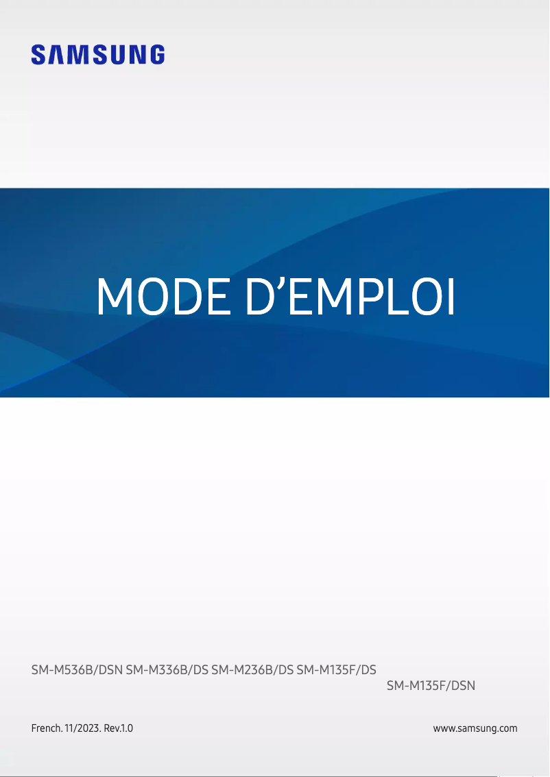 Page 1 of the manual User Manual Samsung Galaxy M53 5G