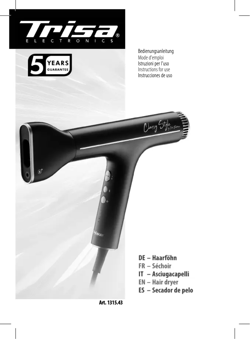 First page image of the manual for Classy Style 1313.43