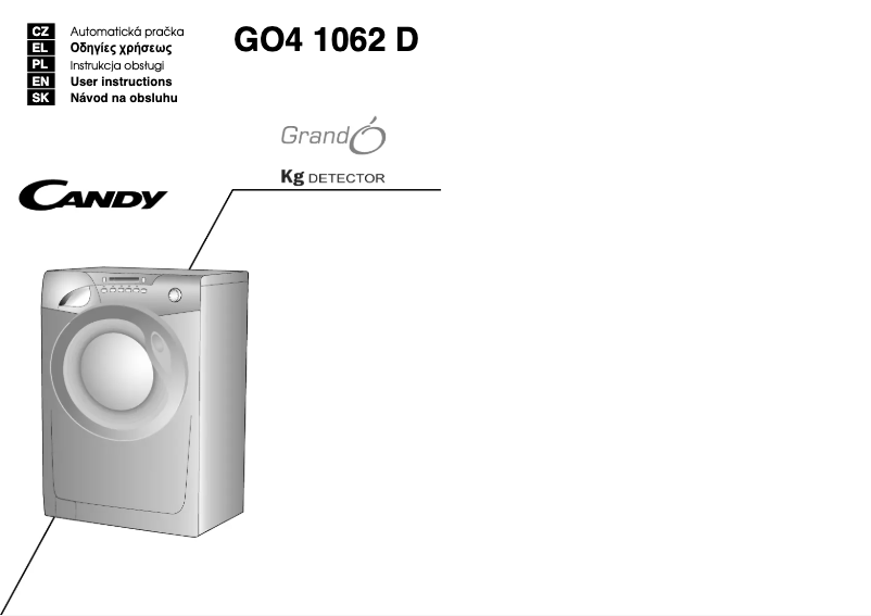 First page image of the manual for GO4 1062D/L1-S