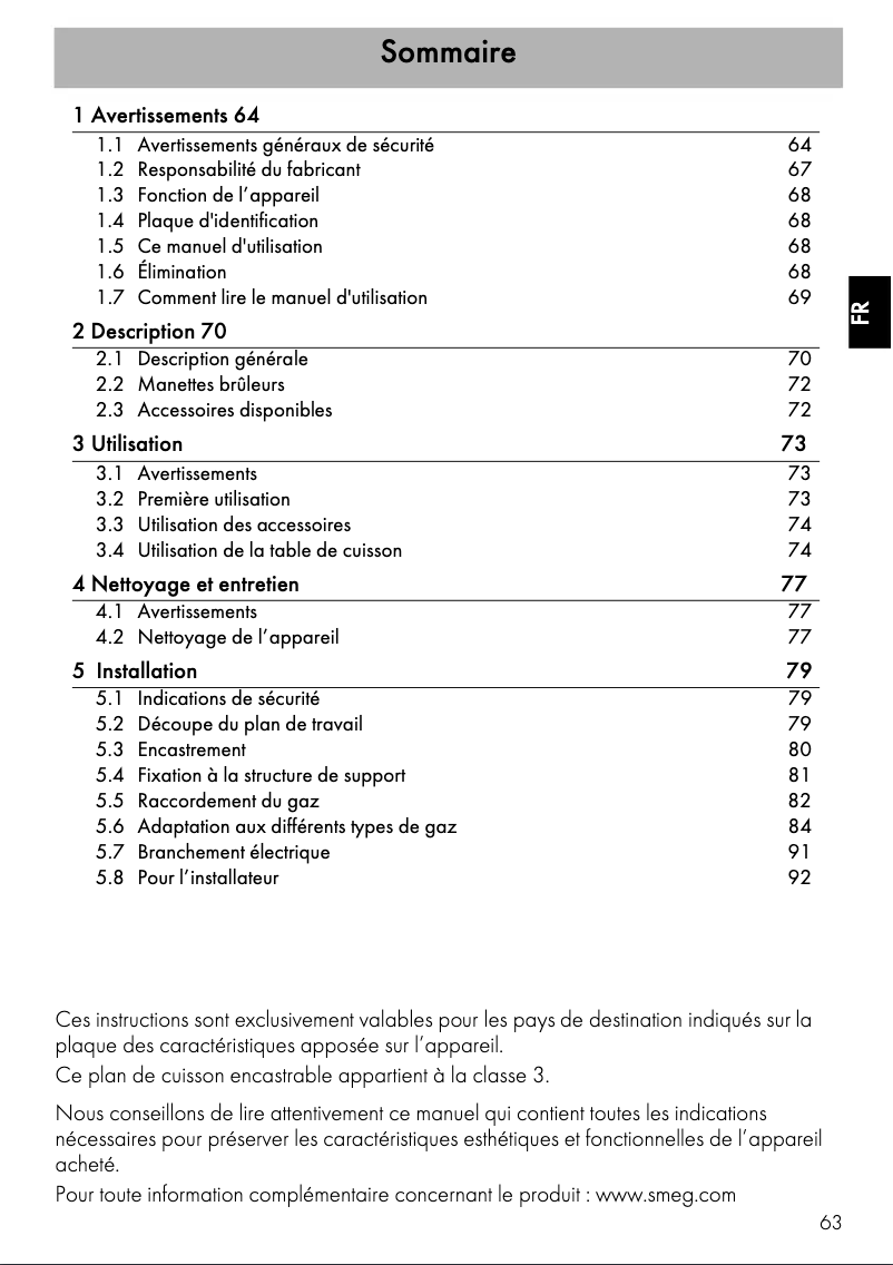 First page image of the manual for SRV532GH3