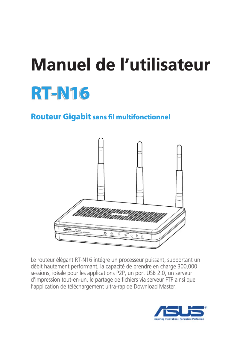 Page 1 of the manual User Manual Asus RT-N16