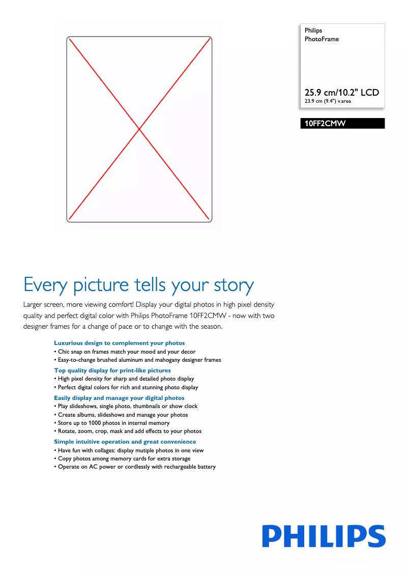 First page image of the manual for 10FF2CMW