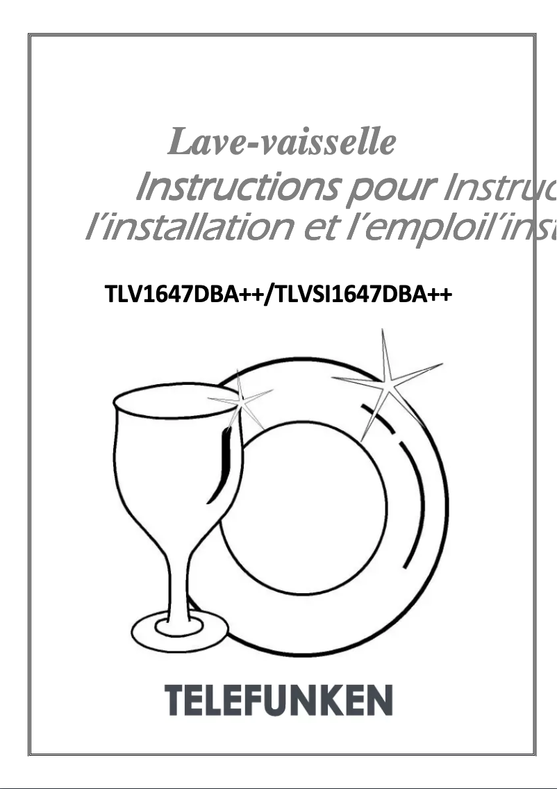 First page image of the manual for TLVSI1647DBA++