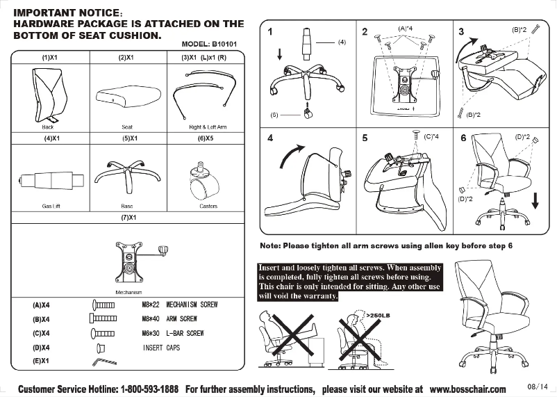 First page image of the manual for B10101