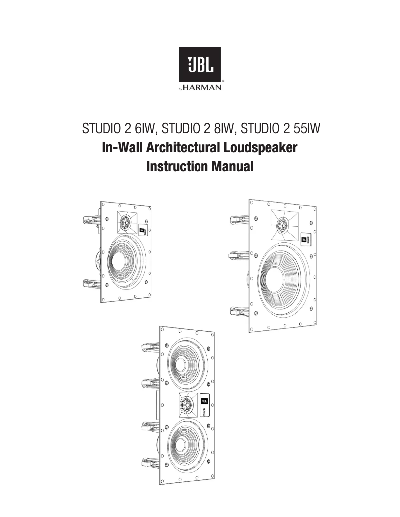 First page image of the manual for Studio 2 8IW