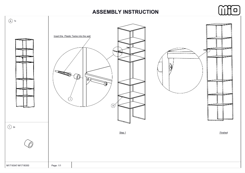 Page 1 of the manual User Manual Mio Alex