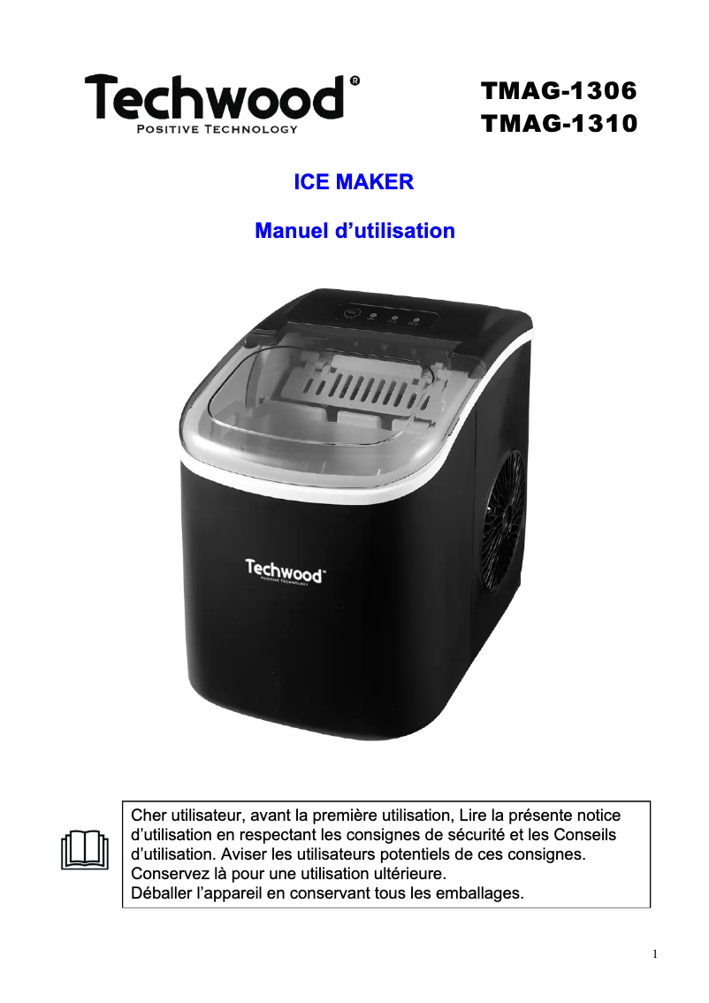 First page image of the manual for TMAG-1310