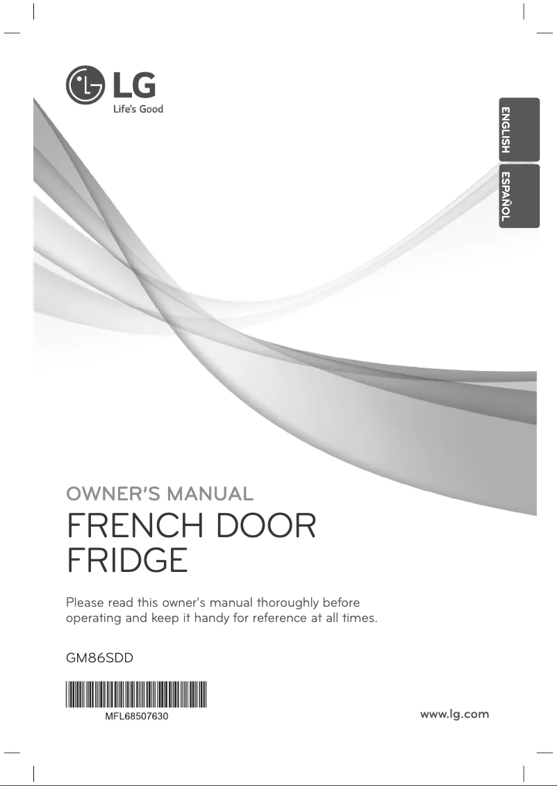 First page image of the manual for GM86SDD