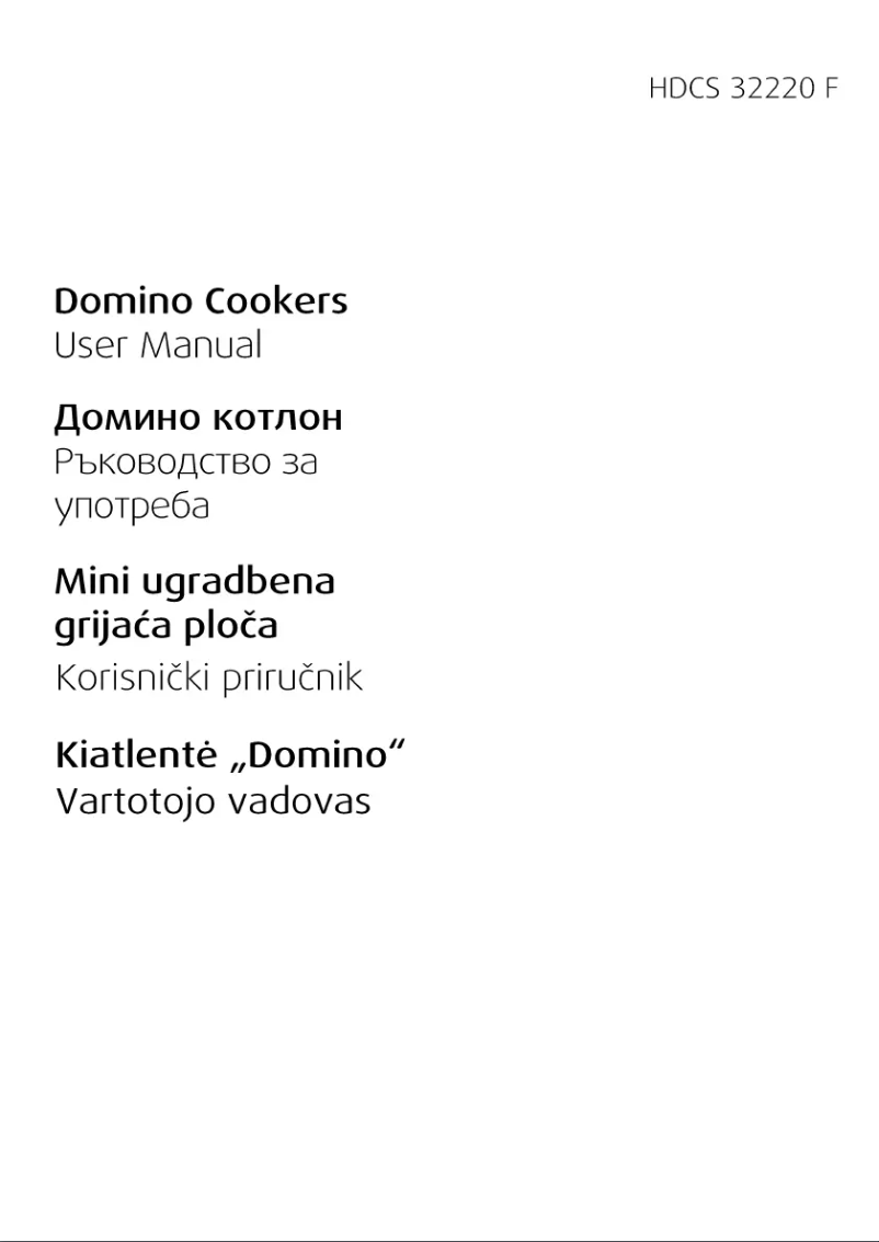 First page image of the manual for HDCS 32220 FX