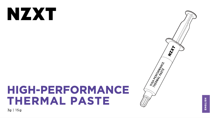 Page 1 of the manual User Manual NZXT BA-TP015-01