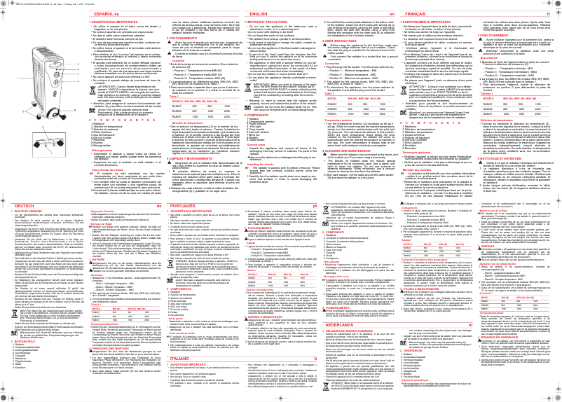 Page 1 of the manual User Manual Solac RA8027
