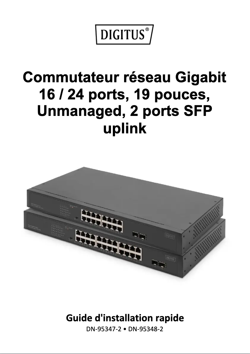 Page 1 of the manual User Manual Digitus DN-95348-2